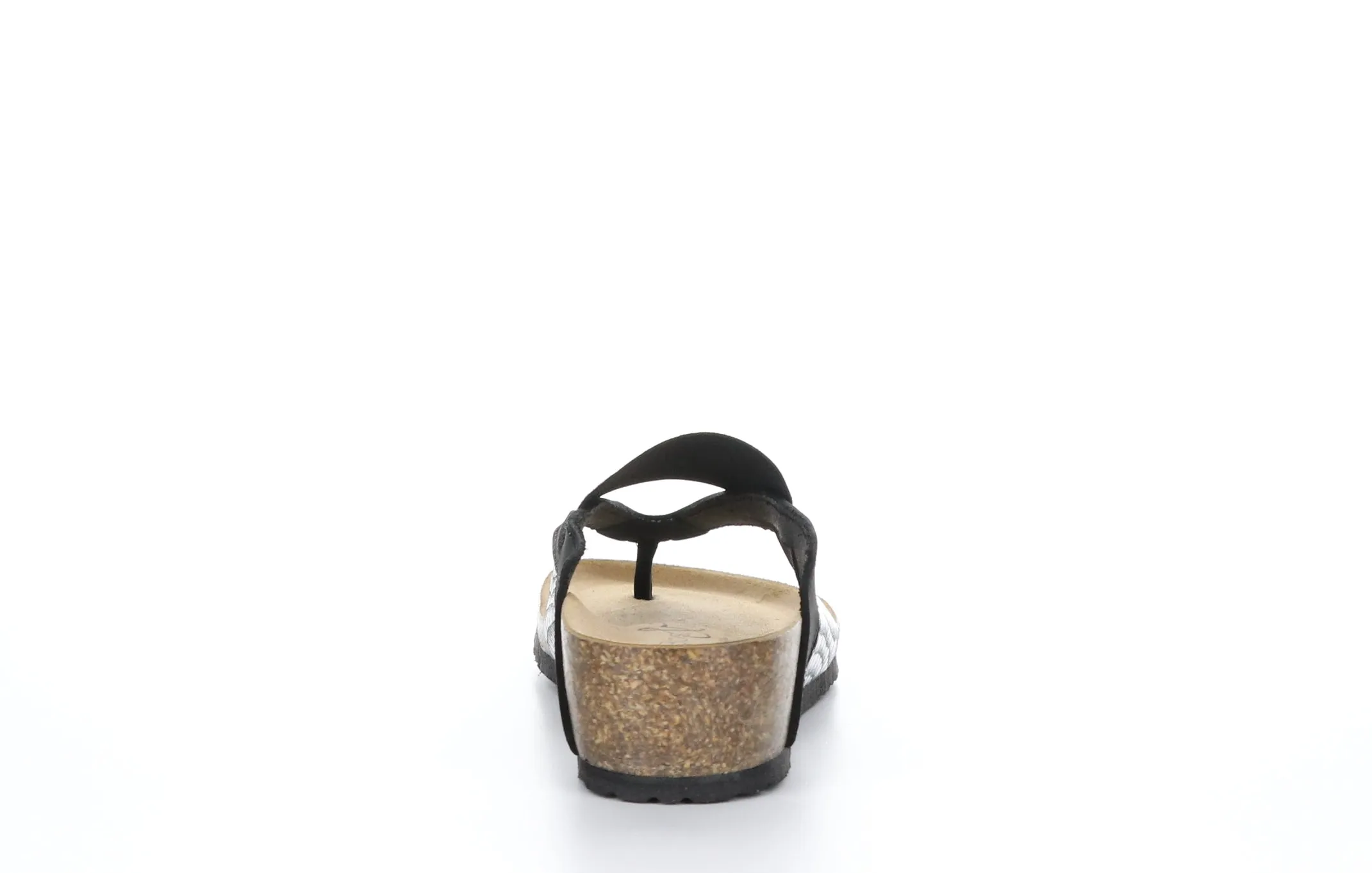 LABELLE Black Thong Sandals