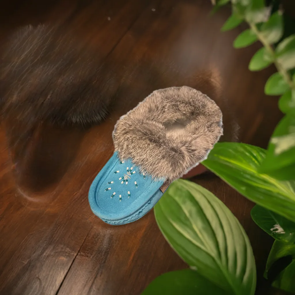 Ladies Moccasins - Laurentian Chief Moccasins Aqua