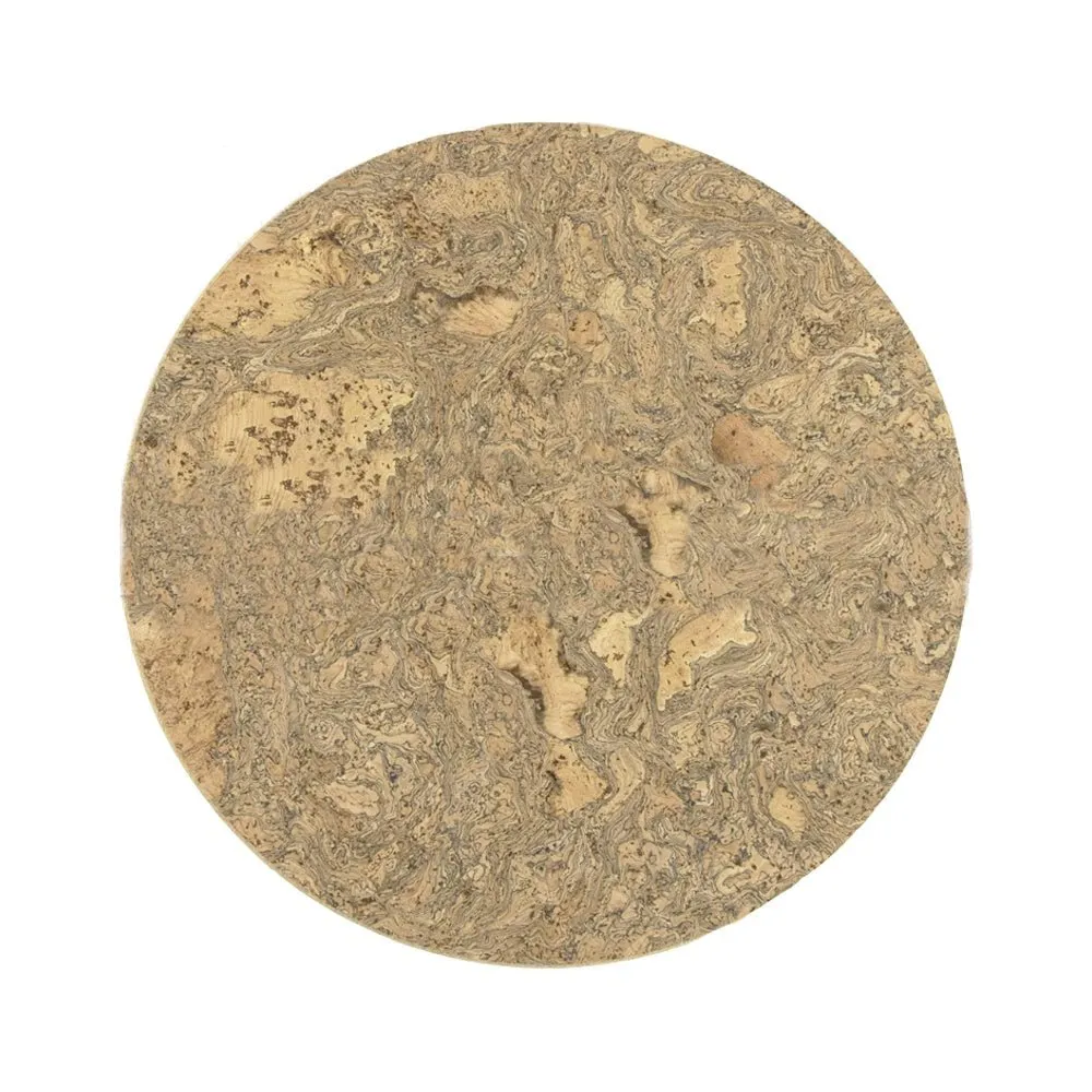 Large Round Cork Trivet, Natural