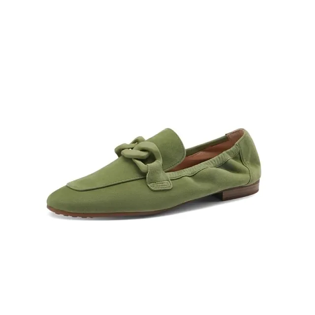 Laura Women's Flat Leather Loafer Shoes