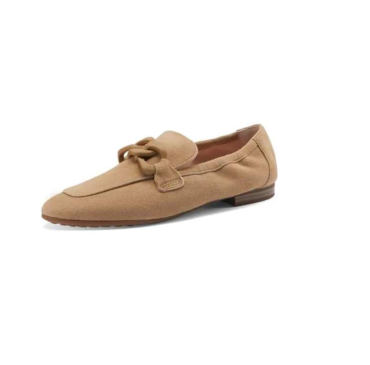 Laura Women's Flat Leather Loafer Shoes