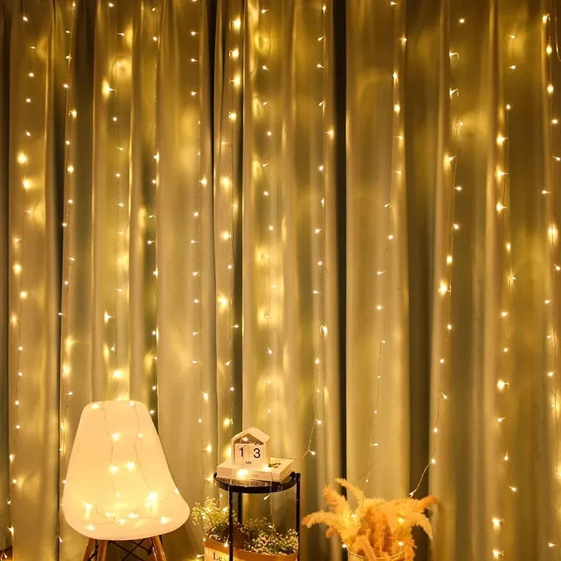 Led Curtain Lights, Garland Light, Outdoor Decorative Light, Fairy String Light