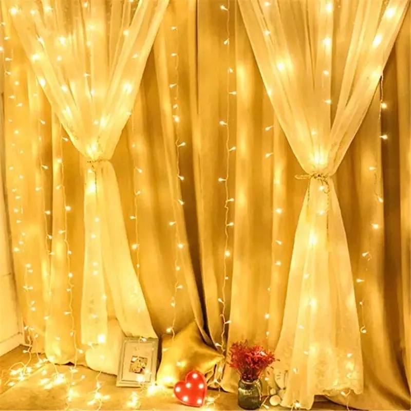Led Curtain Lights, Garland Light, Outdoor Decorative Light, Fairy String Light