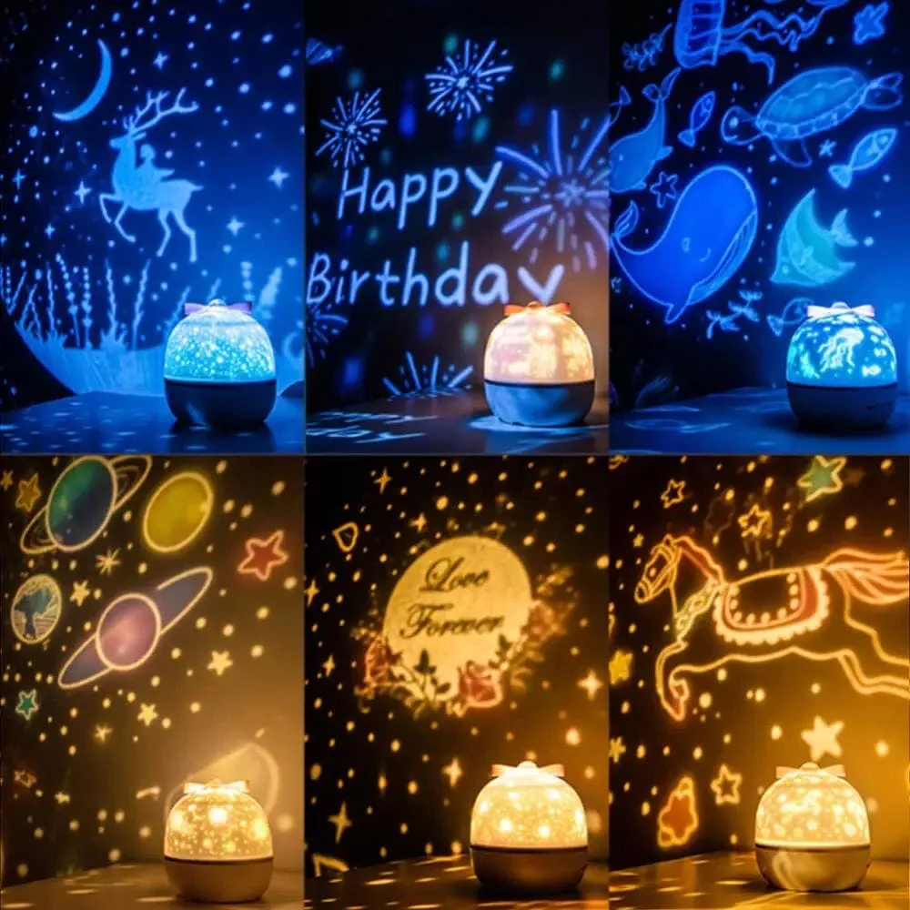 Led Night Light Projector, Rotating Projection Lamp, Romantic Night Lighting Lamp