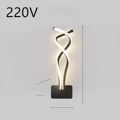 led wall lamp nordic minimalist bedroom bedside lamp