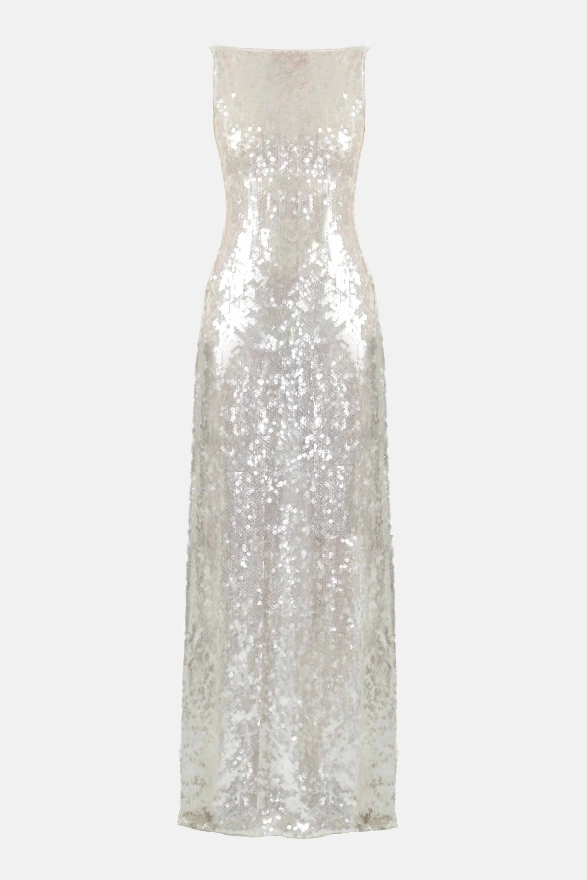 Leoni Dress In Clear Sequins
