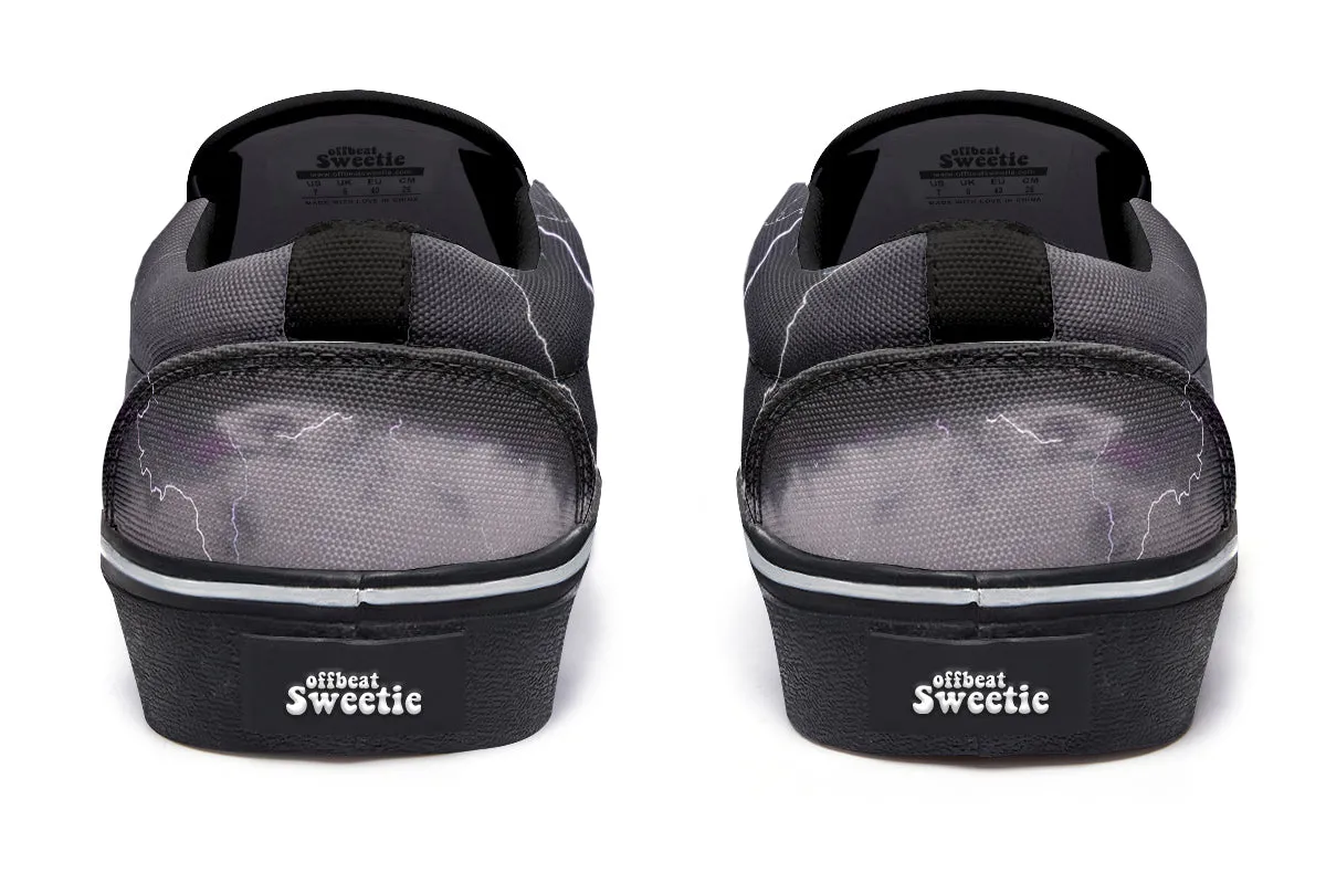 Lightning Crashes Slip Ons