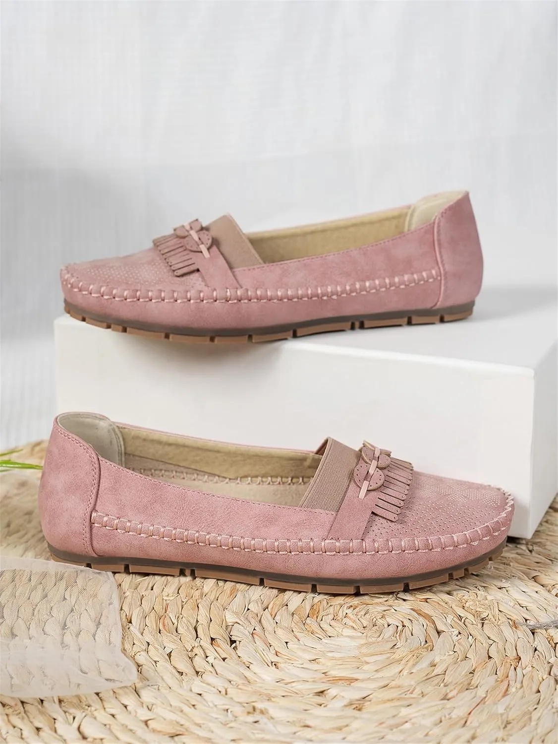 Loafers for Women Comfortable Slip on Work Flats Shoes Womens Dressy Casual Walking Shoes