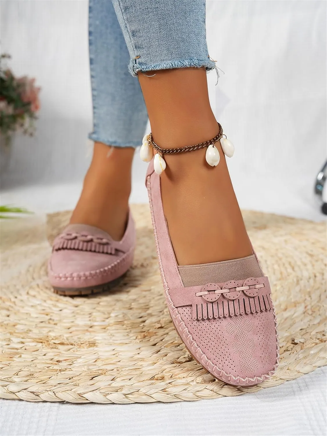 Loafers for Women Comfortable Slip on Work Flats Shoes Womens Dressy Casual Walking Shoes