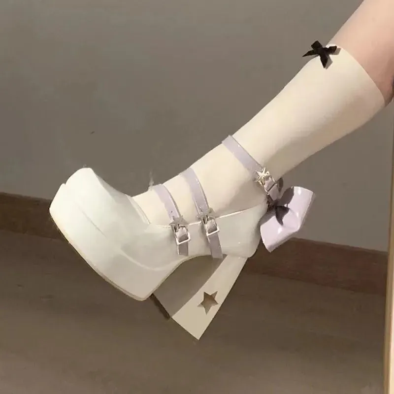Lolita Chunky Platform Heels