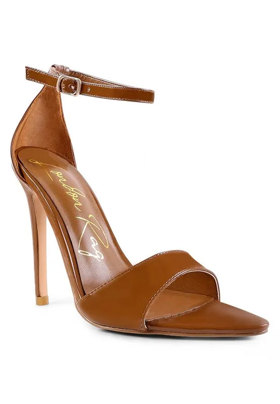 London Rag New Flame Ankle Strap High Heel Sandals 4"