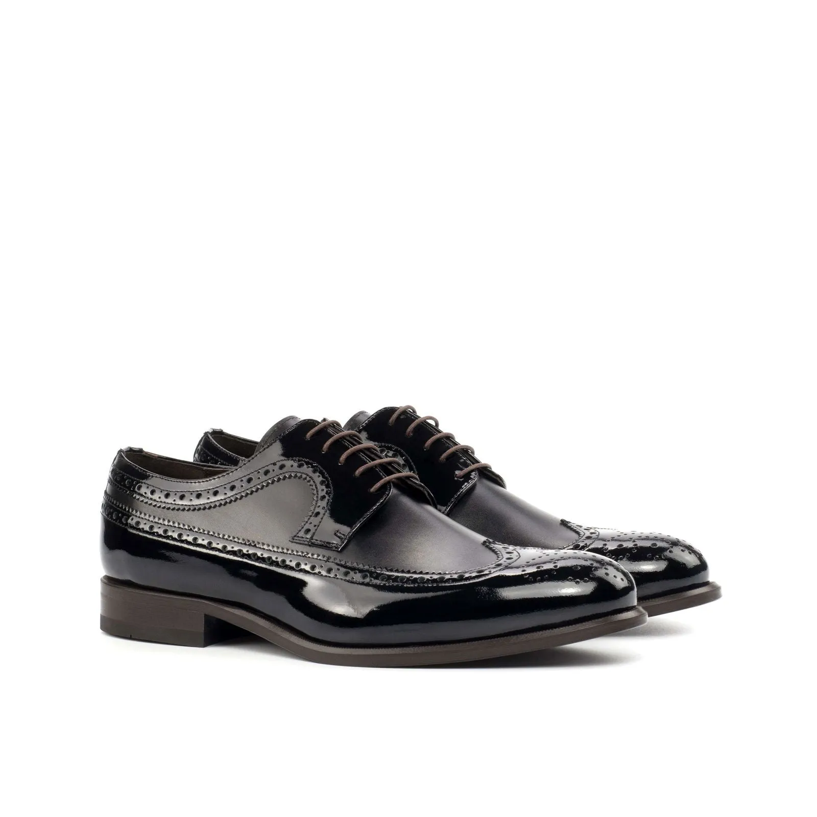 Longwing Blucher-Box Calf, Patent, Black