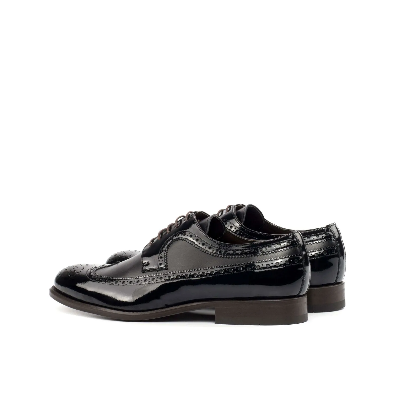 Longwing Blucher-Box Calf, Patent, Black