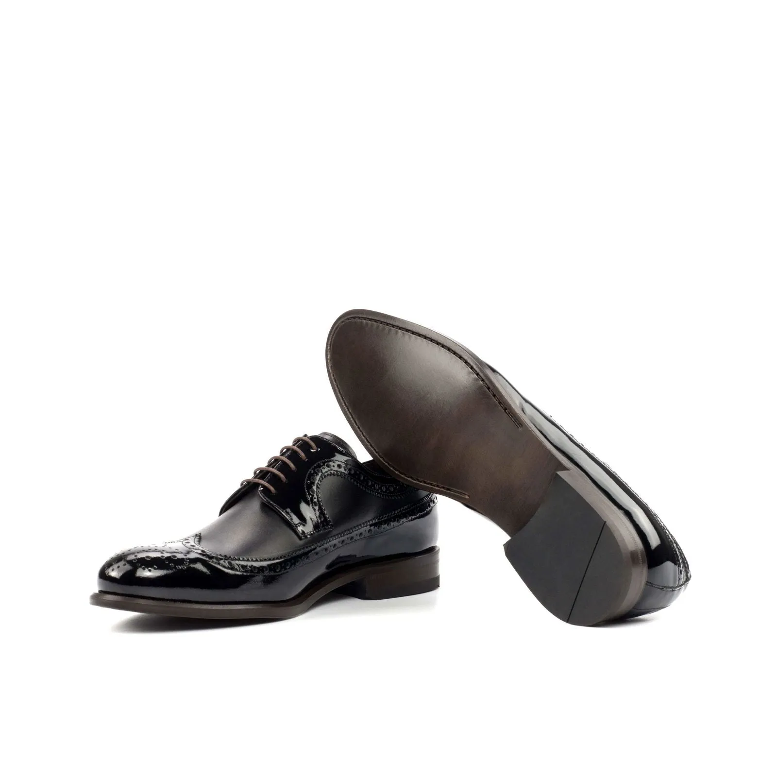 Longwing Blucher-Box Calf, Patent, Black