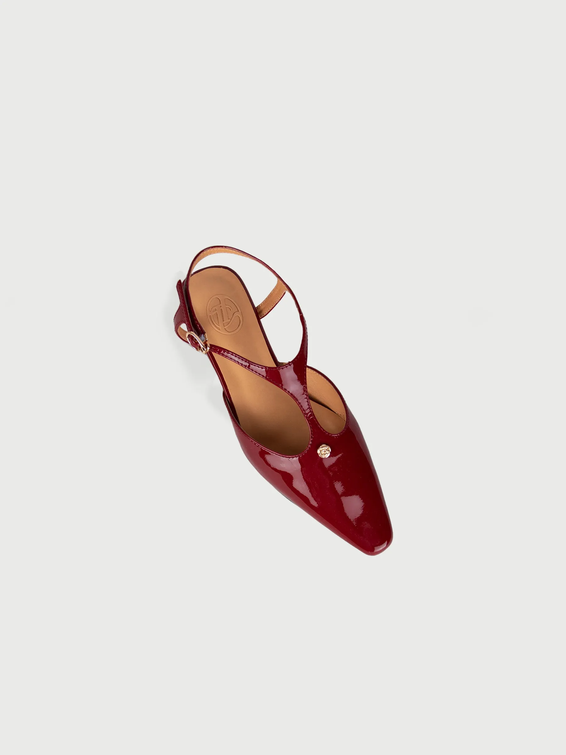 L'opéra 𓆟 Pointed-Toe Ankle-Strap Slingback