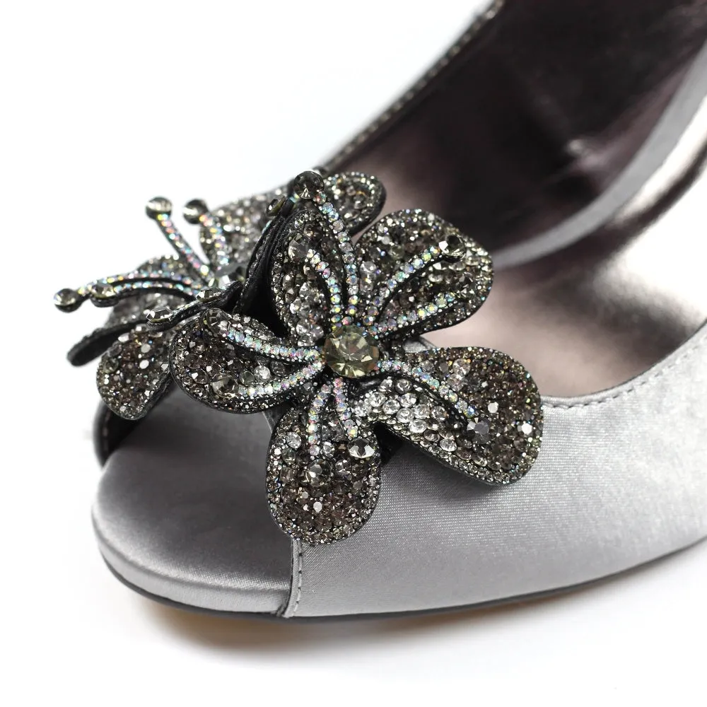 Lunar Ankara Ladies Peep Toe Slingback Shoe