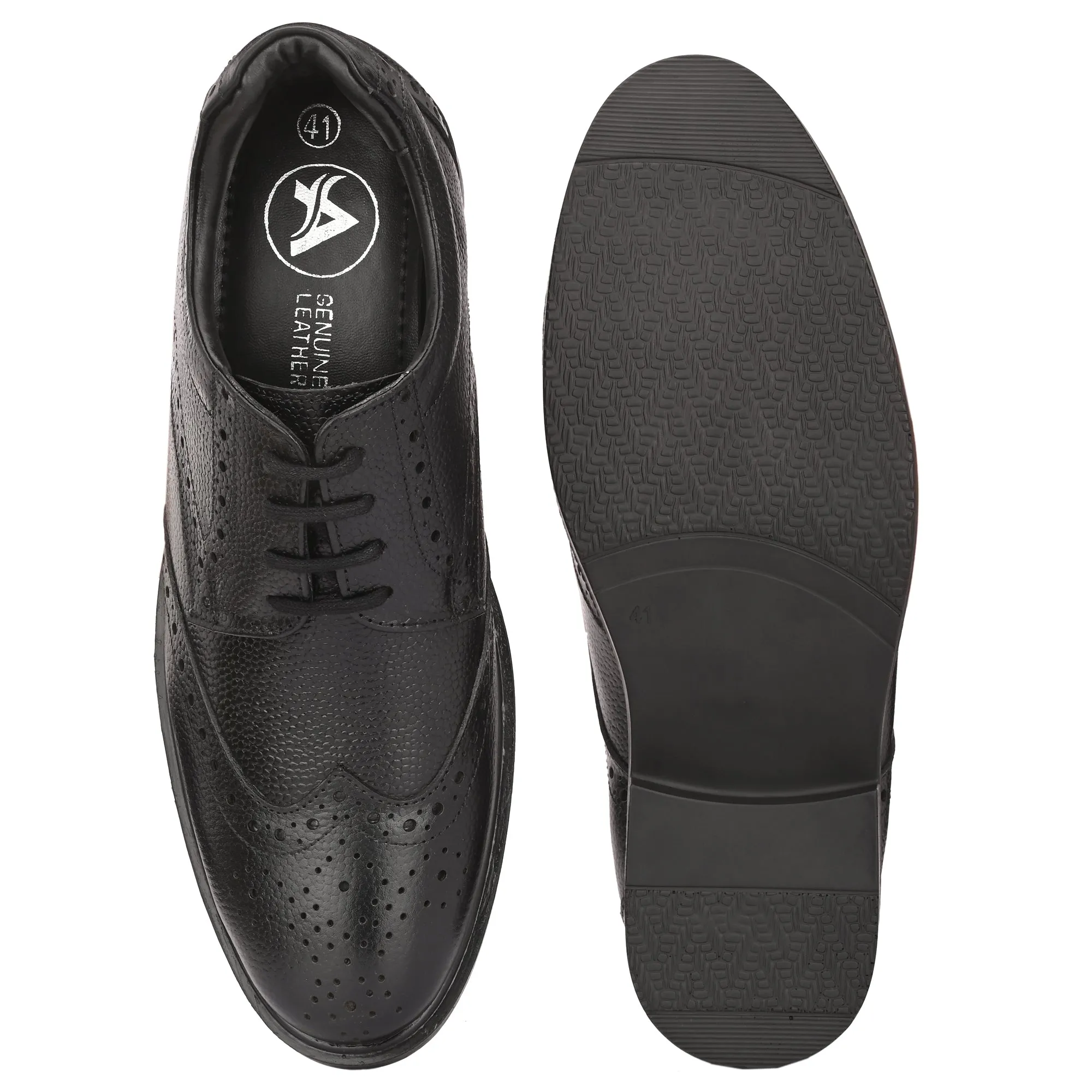 Lush Brogue Full Grain Leather Derby Lace Ups