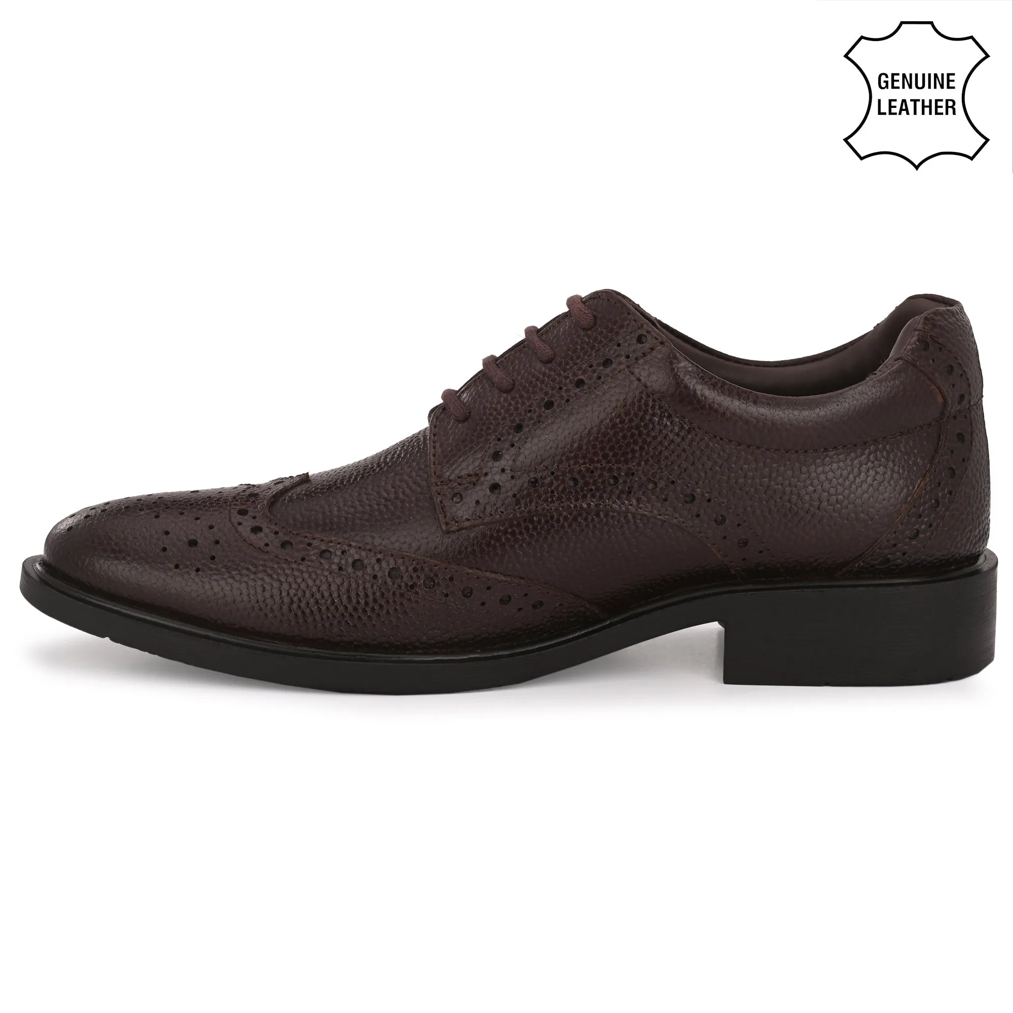 Lush Brogue Full Grain Leather Derby Lace Ups