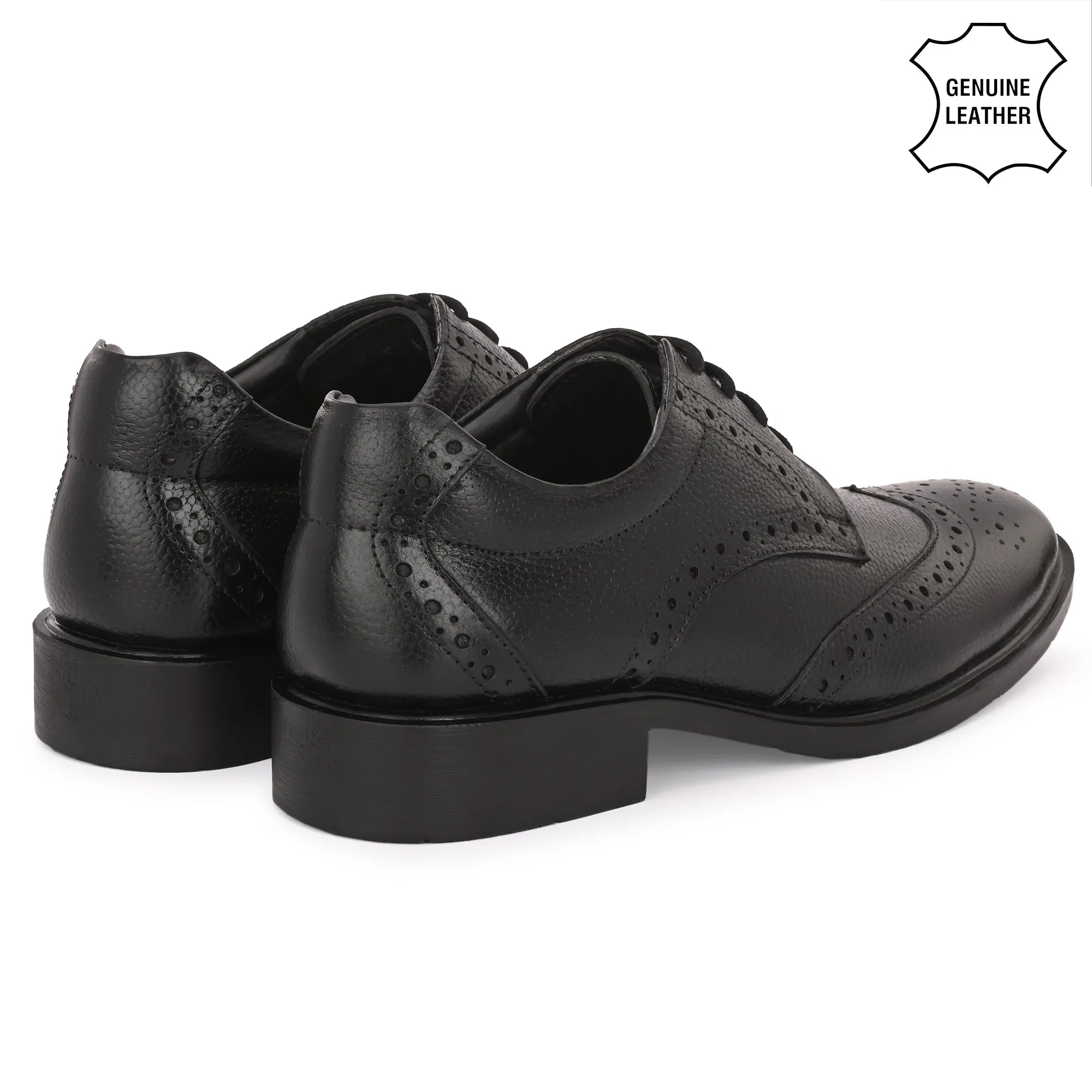 Lush Brogue Full Grain Leather Derby Lace Ups