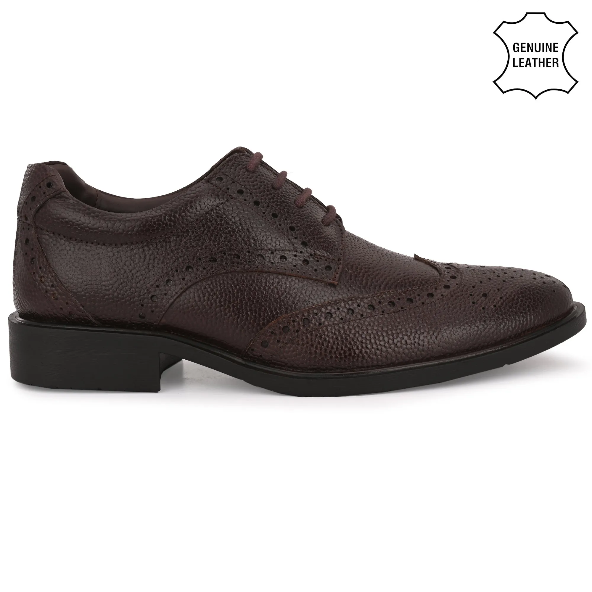 Lush Brogue Full Grain Leather Derby Lace Ups