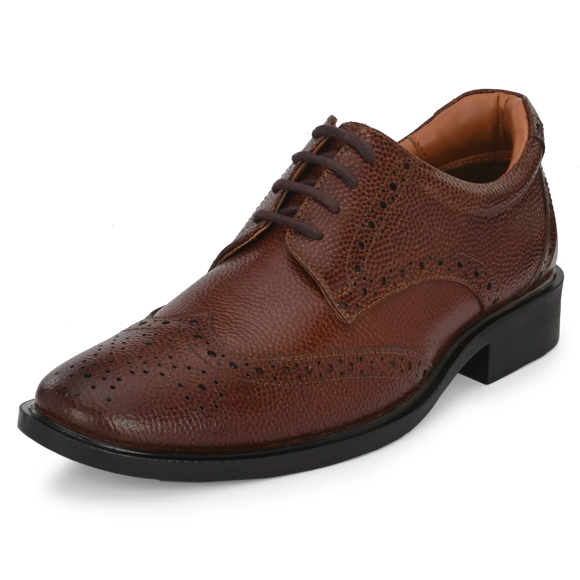 Lush Brogue Full Grain Leather Derby Lace Ups