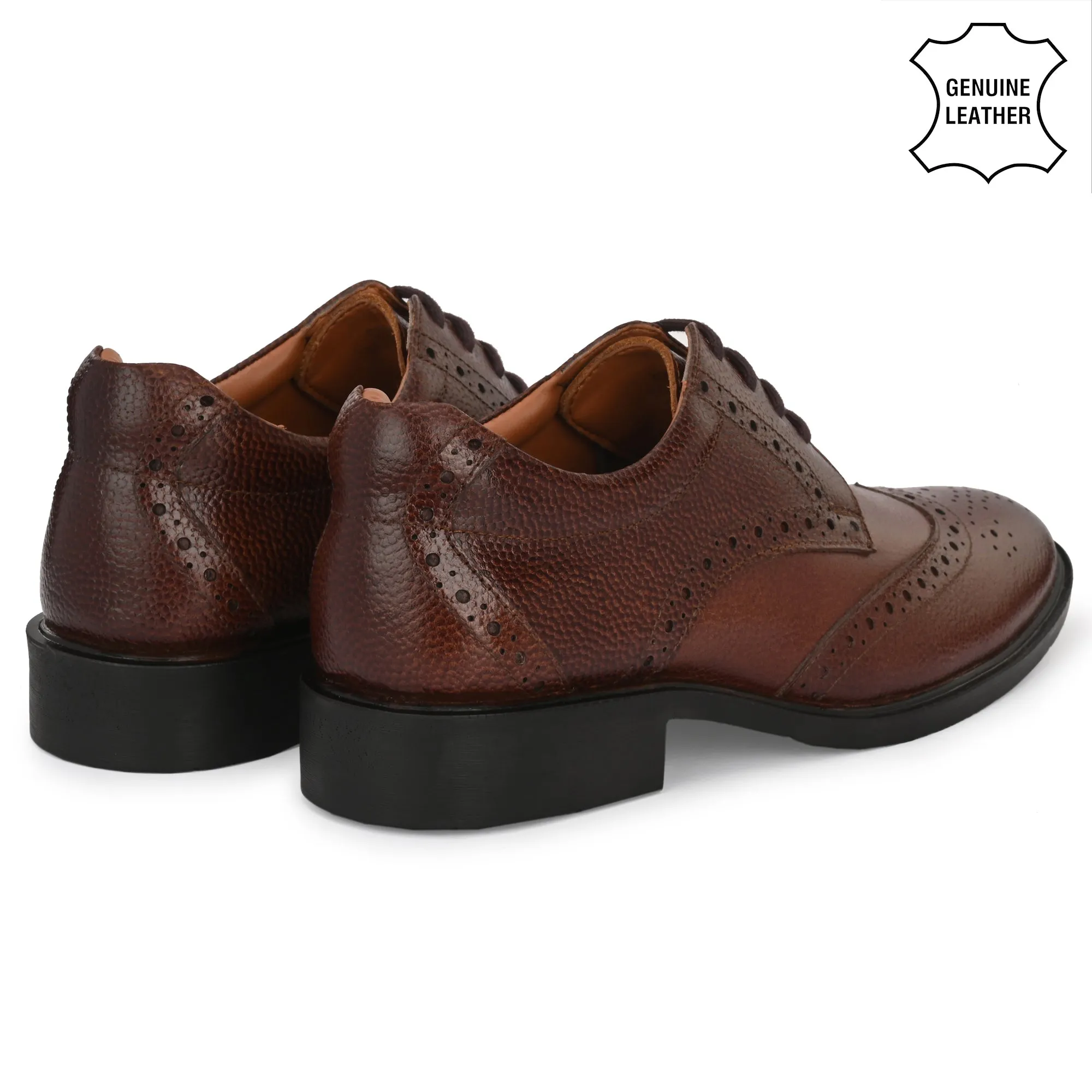 Lush Brogue Full Grain Leather Derby Lace Ups
