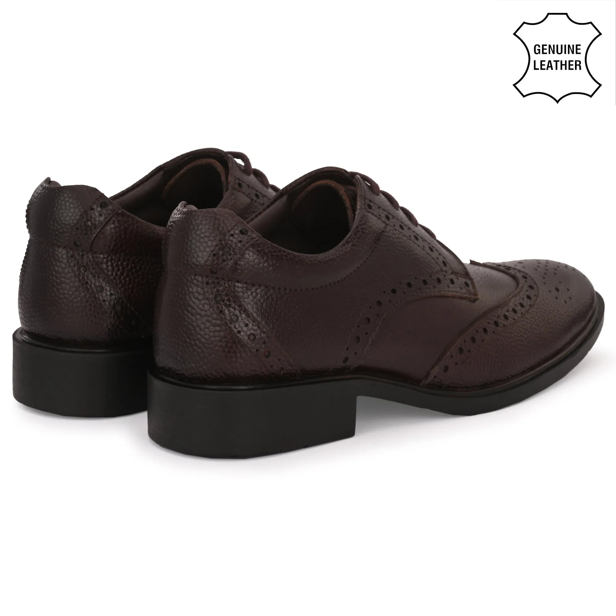 Lush Brogue Full Grain Leather Derby Lace Ups
