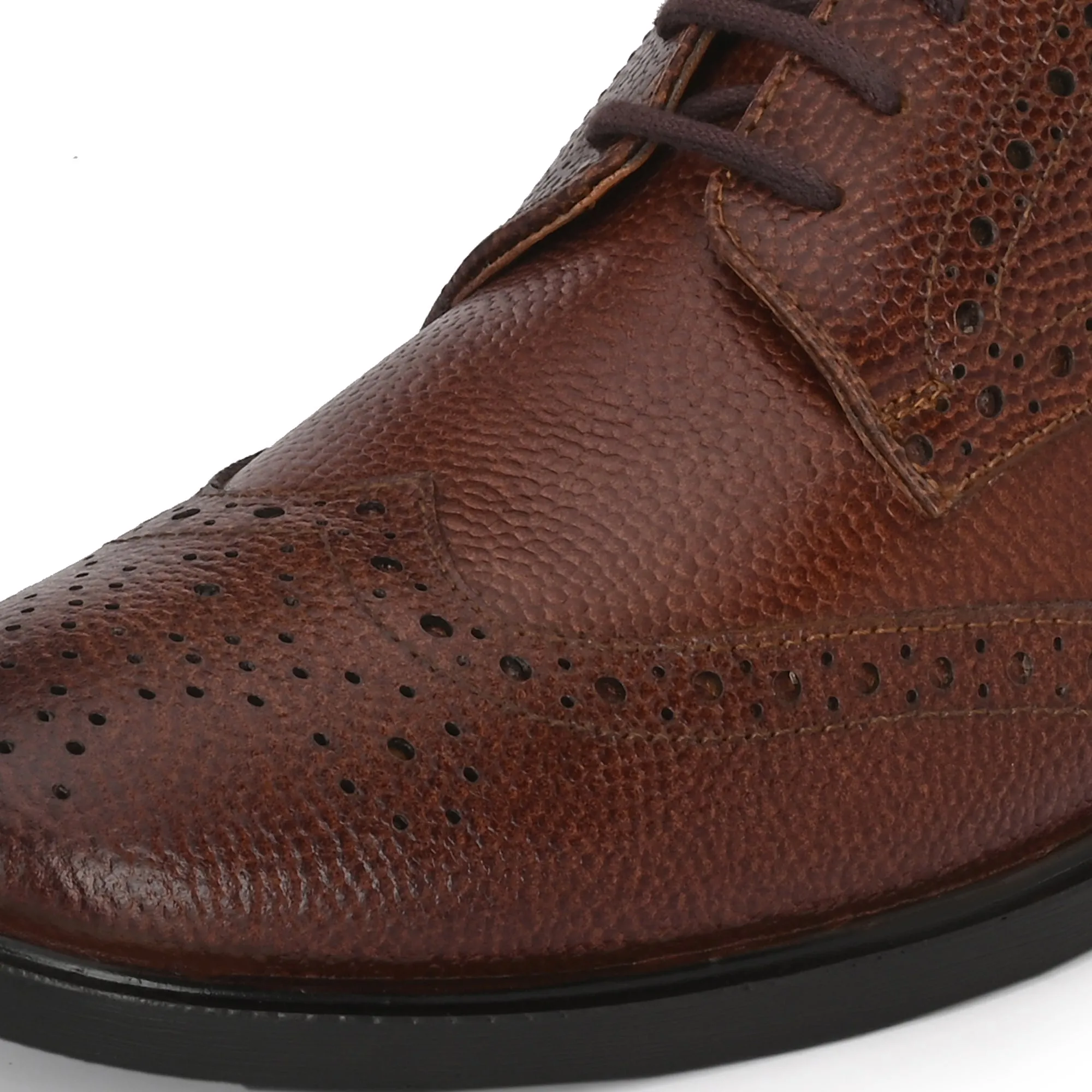 Lush Brogue Full Grain Leather Derby Lace Ups
