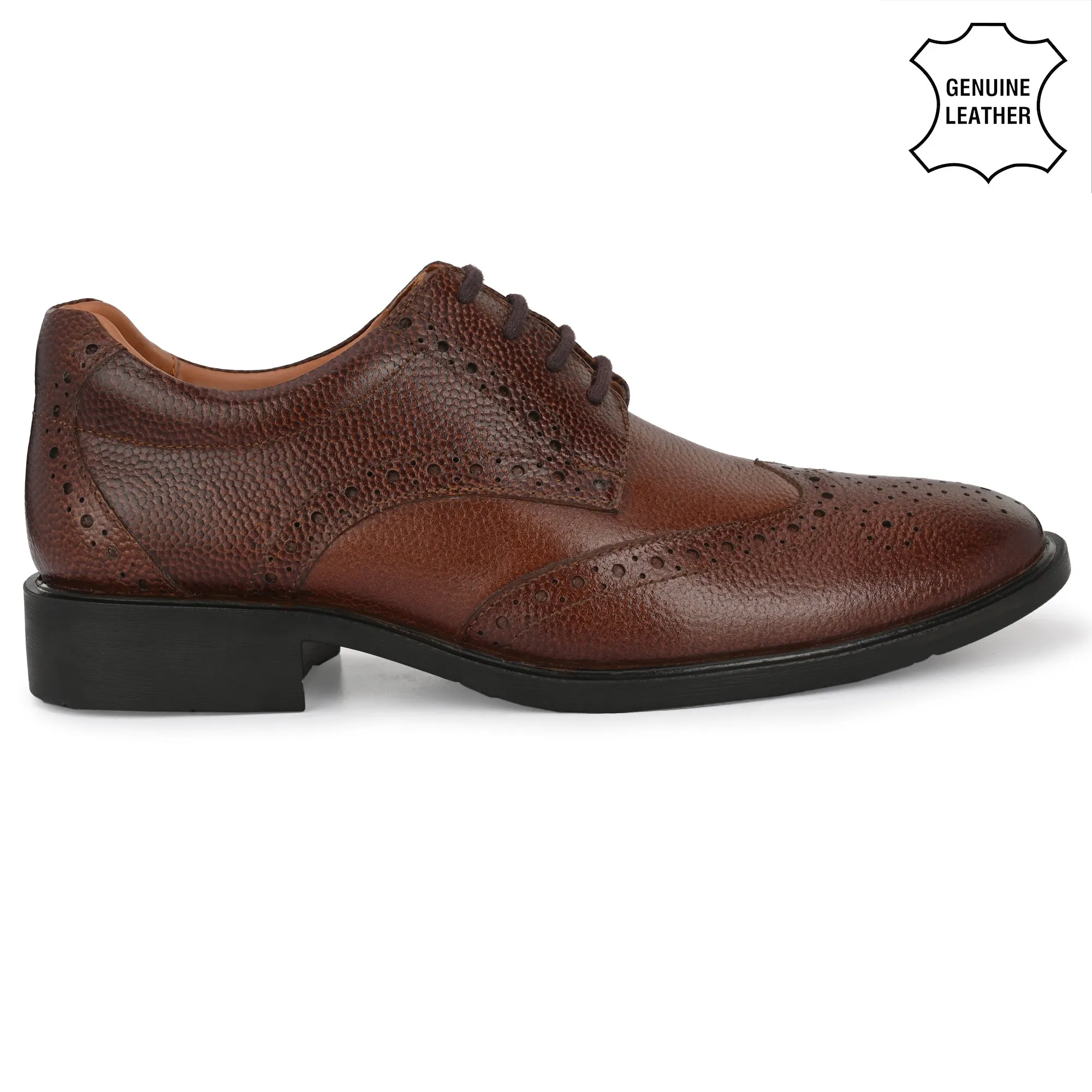 Lush Brogue Full Grain Leather Derby Lace Ups