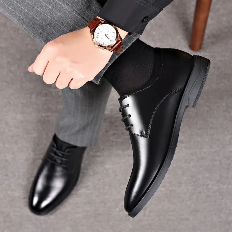 Luxury Handcrafted Oxfords - Cap Toe Wingtip Dress Shoes for Wedding Tuxedo Prom Business Meetings & Formal Occasions