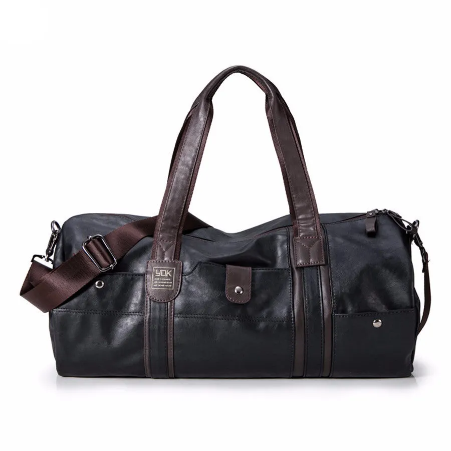Luxury Vintage PU Leather Business Travel Bag