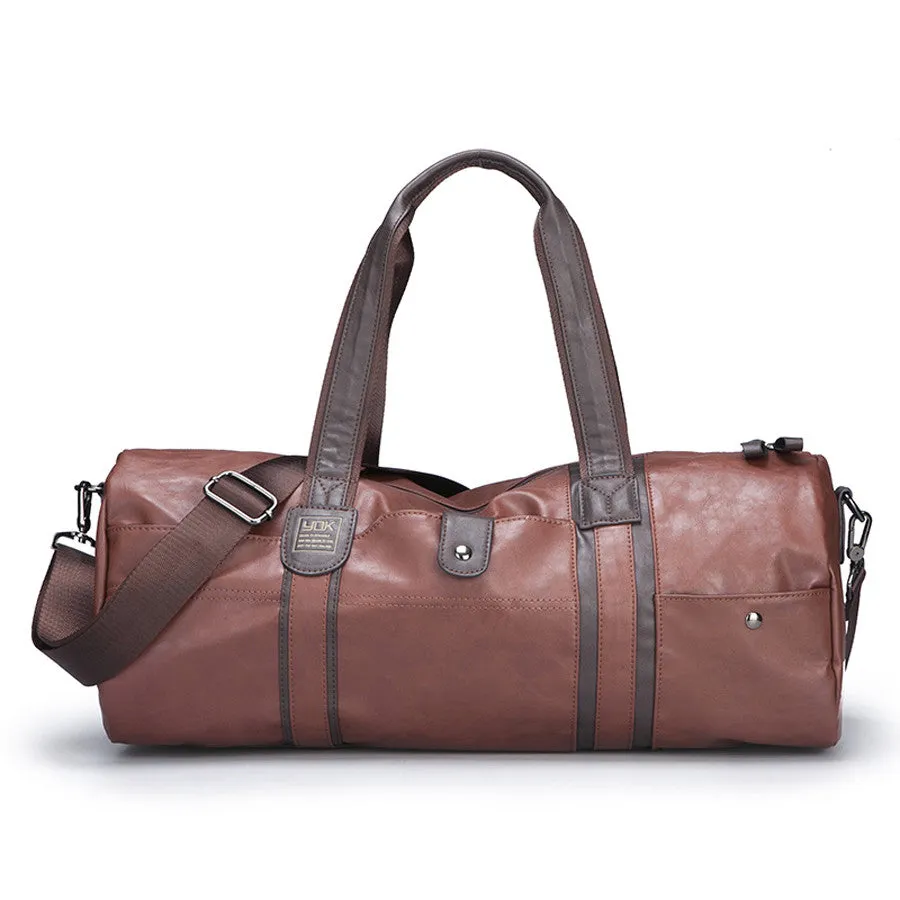 Luxury Vintage PU Leather Business Travel Bag