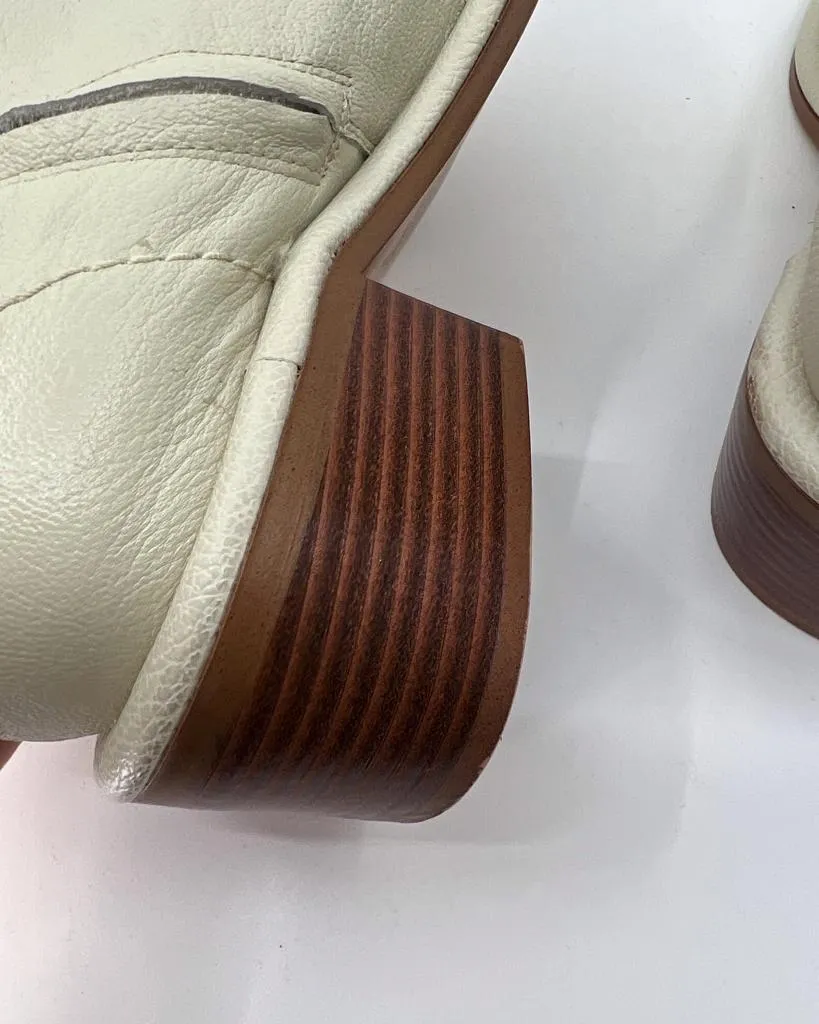 MANGO X COMMITTED COLLECTION LEATHER ANKLE BOOTS