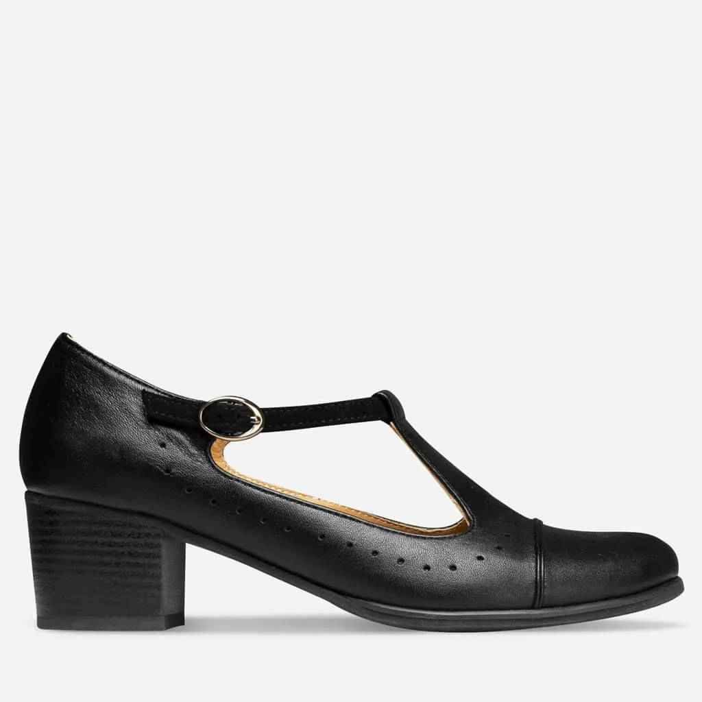 Mary Janes Pumps - Premium Leather Comfortable Shoes - 1.6" Heel - Handcrafted in Europe
