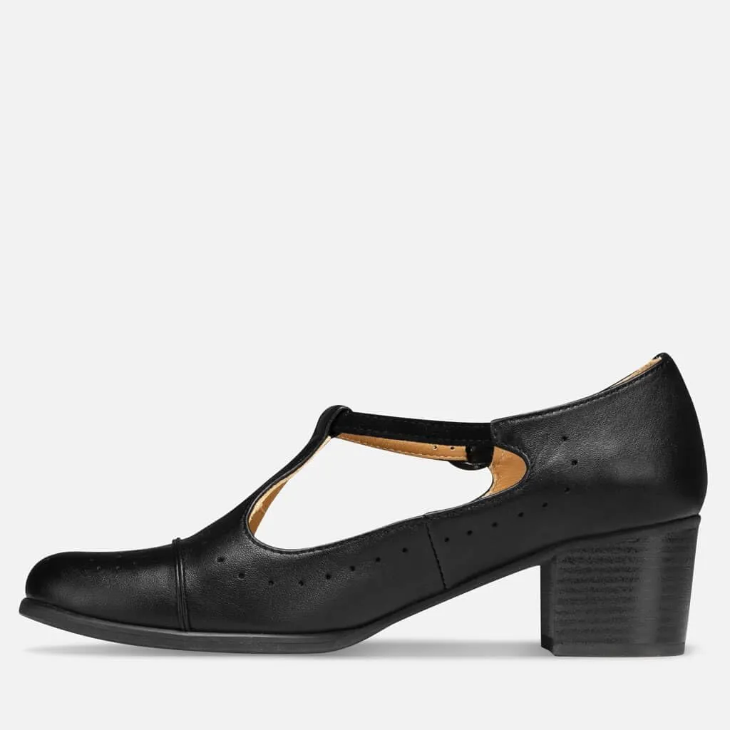 Mary Janes Pumps - Premium Leather Comfortable Shoes - 1.6" Heel - Handcrafted in Europe