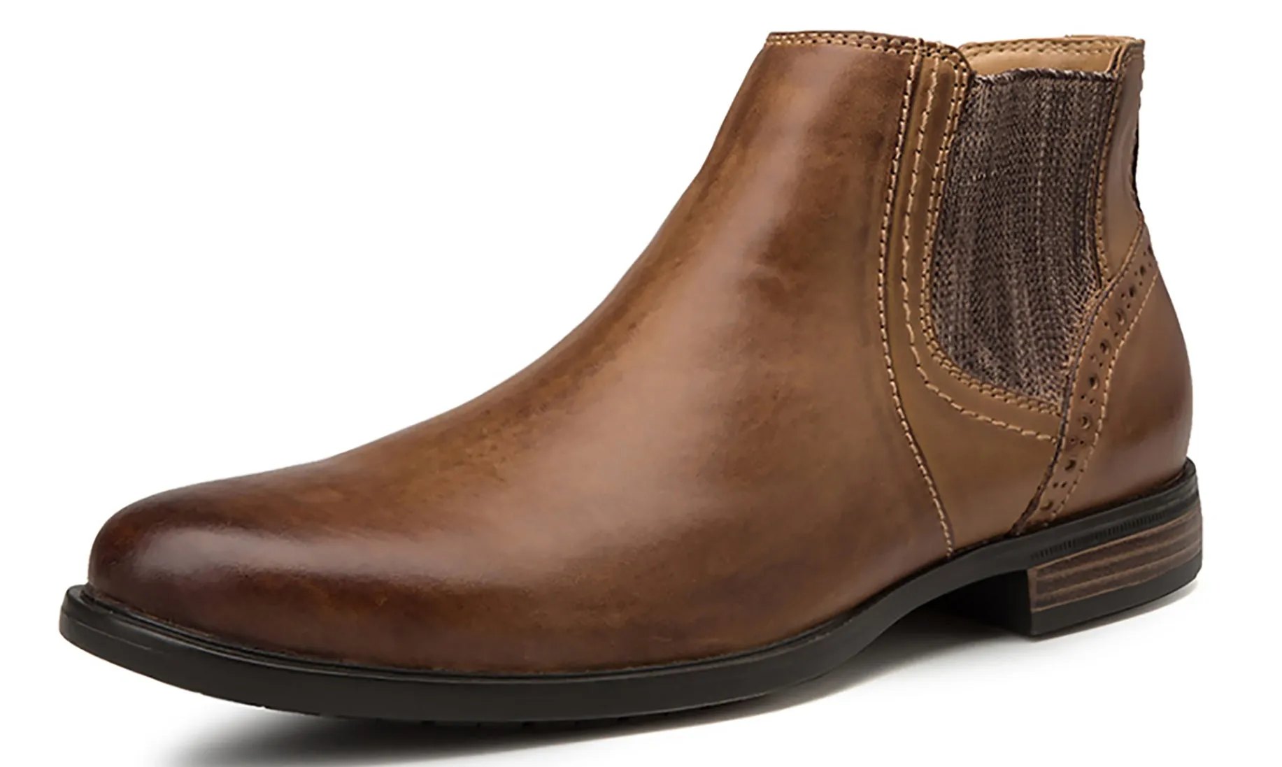 Men's Chelsea Boots Leather Black Brown Tan
