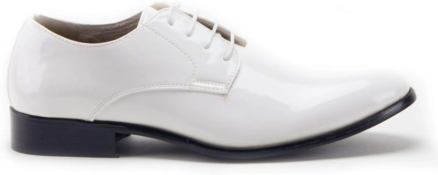Men's Classic Patent Leather Formal Tuxedo Oxfords Dress Shoes