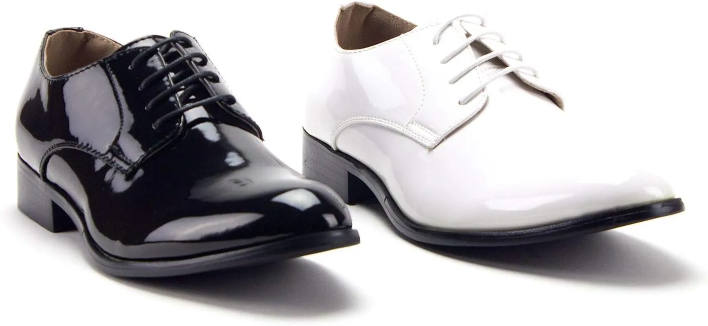 Men's Classic Patent Leather Formal Tuxedo Oxfords Dress Shoes