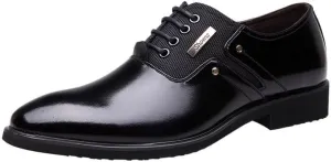 Men's Formal Wingtip Oxfords Handcrafted Genuine Leather with Cushioned Footbed and Slip-Resistant Rubber Sole