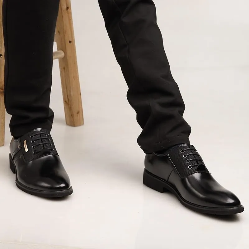 Men's Formal Wingtip Oxfords Handcrafted Genuine Leather with Cushioned Footbed and Slip-Resistant Rubber Sole