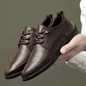 Men’s Genuine Leather Casual Shoes Oxford Business Dress Shoes