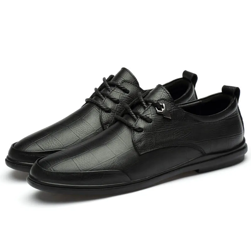 Men’s Genuine Leather Casual Shoes Oxford Business Dress Shoes