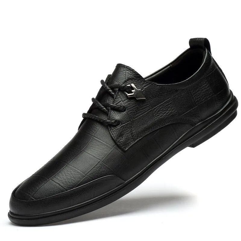 Men’s Genuine Leather Casual Shoes Oxford Business Dress Shoes