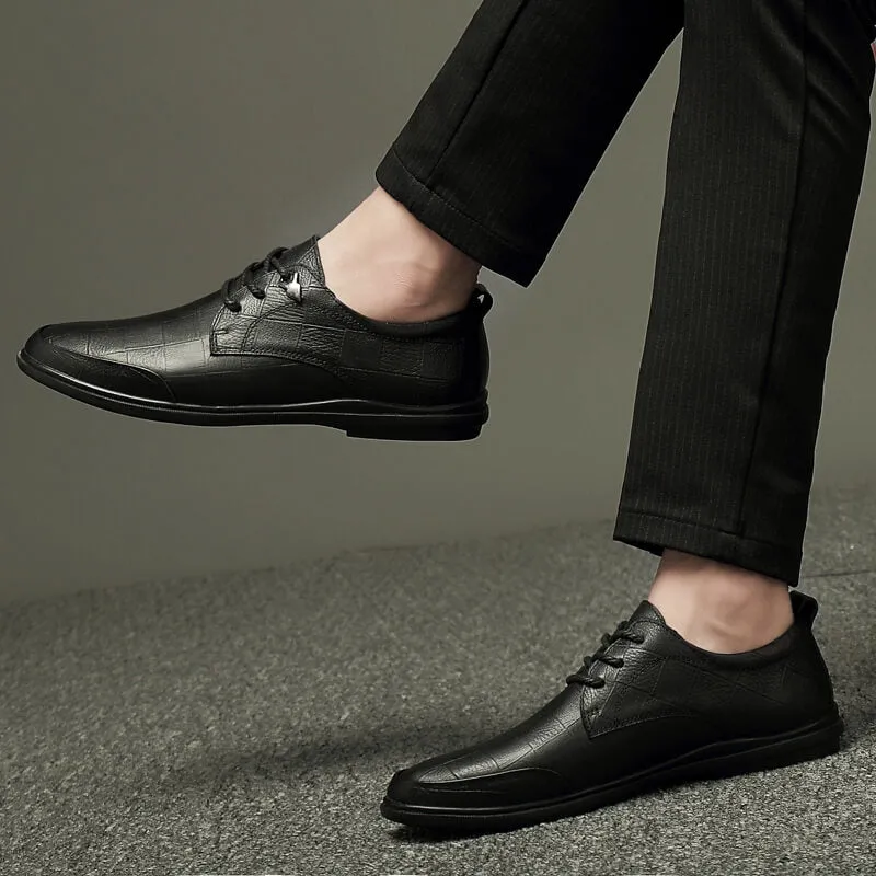 Men’s Genuine Leather Casual Shoes Oxford Business Dress Shoes