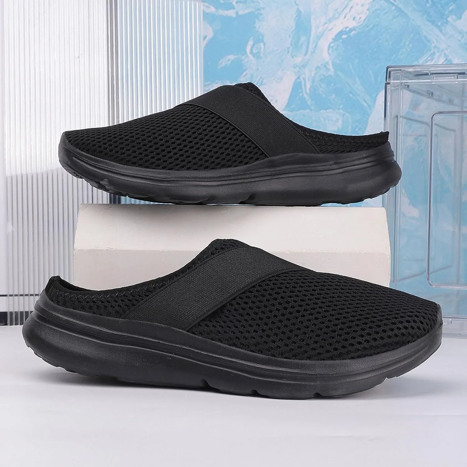 Mens Loafers & Slip-Ons Fashion Women's Shoes Breathable Slip On Mesh Outdoor Leisure Casual Sneakers