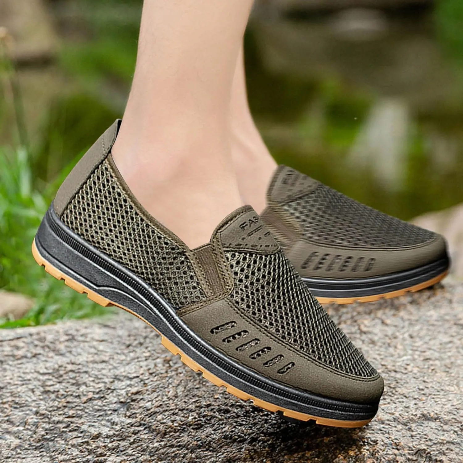 Mens Loafers & Slip-Ons Men's Comfortable Leisure Mesh Beathing Athletic Sport Sneakers Shoes