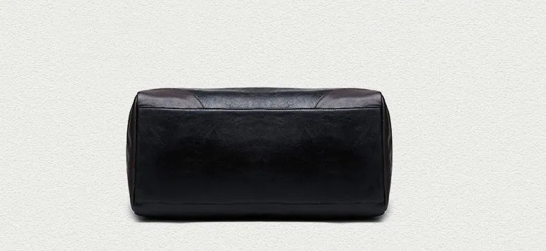 Men's PU Leather High Quality Casual Vintage Travel Bag