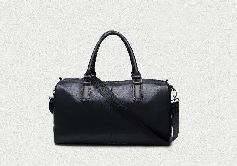 Men's PU Leather High Quality Casual Vintage Travel Bag