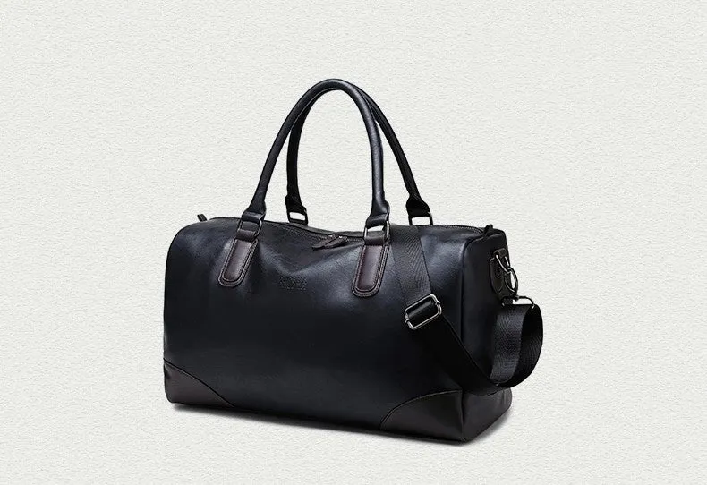 Men's PU Leather High Quality Casual Vintage Travel Bag