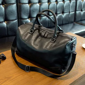 Men's PU Leather High Quality Casual Vintage Travel Bag